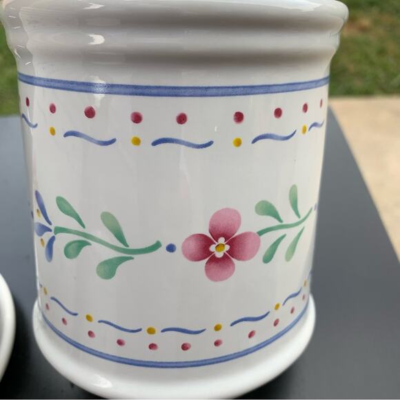 Vintage Floral 3pc Ceramic kitchen Set - Picture 2 of 10